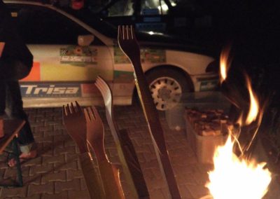 Fondueplausch mit selbsgebastelten Gabeln